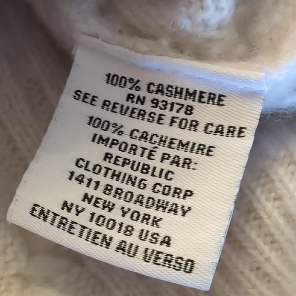 Cashmere Cable Knit Sweater In Winter White By Magaschoni Women's Size Small - Picture 4 of 10